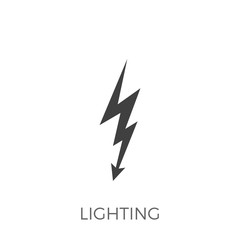 Lightning Vector Icon