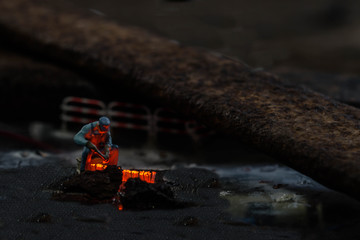 Schweißer bei der Arbeit