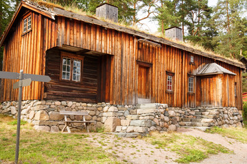 Fototapeta na wymiar Traditional old house in Oslo