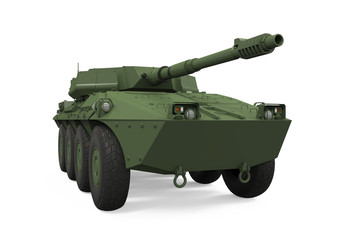 Military Tank Isolated