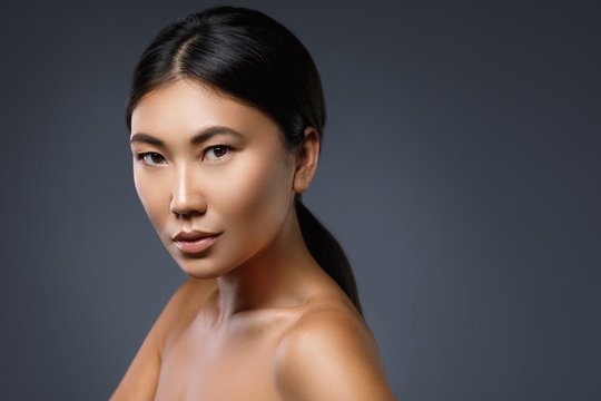 Portrait of young and beautiful asian woman