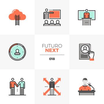Business Training Futuro Next Icons