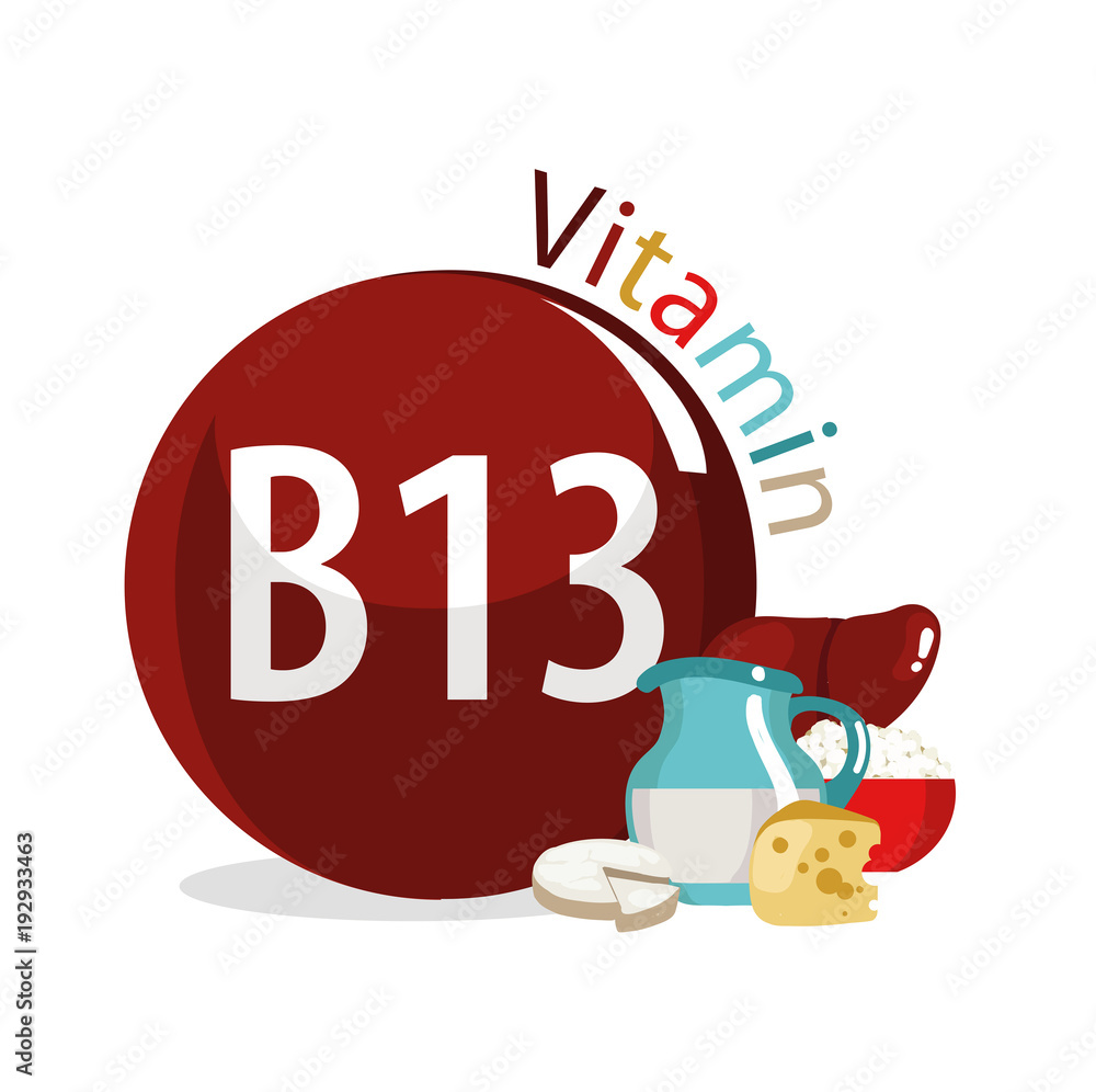 Wall mural Vitamin B13 (Orotic acid).