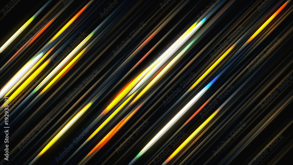 Aufkleber abstract glowing lines. 3d rendering colorful background. technology concept