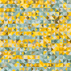 Multicolor polygonal background consists of squares divided into triangles