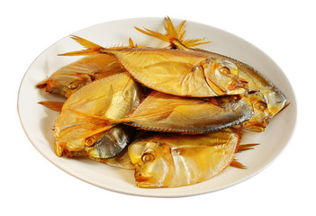 cold smoked moon fishies on plate