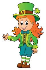 Leprechaun girl theme image 1