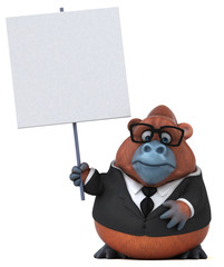 Fun orang-outan - 3D Illustration