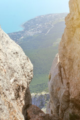 View from the cleft of mount Ai-Petri.