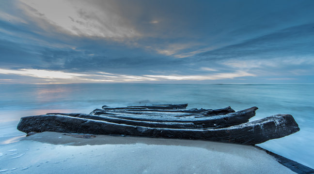 altes schiffswrack