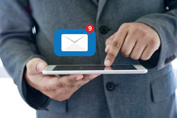 Mail Communication Connection message to mailing contacts inbox to view the pending e-mail communication