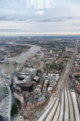 Obraz premium Aerial view of London skyline
