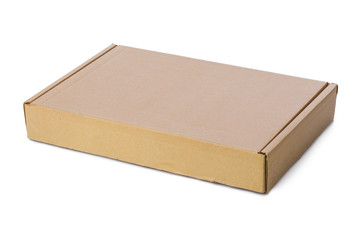 Closed cardboard box