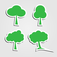 symbols,tree icon set
