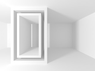 Abstract Modern White Architecture Background