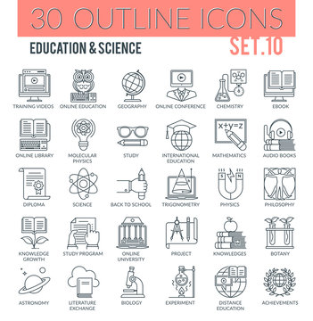 Education & Science Icons