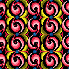Abstract color vertical seamless waves pattern