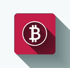 symbol coin dollar black icon on white background.vector illustration