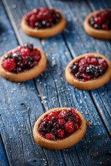 Fresh berry tartlets