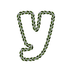 Y Plant Letter Logo Icon Design