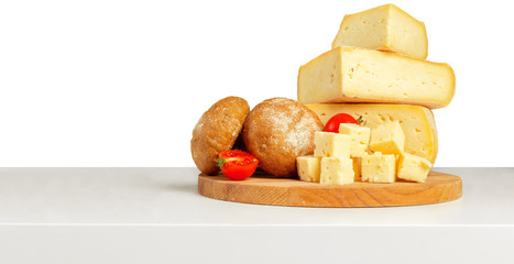 Delicious cheese on the table