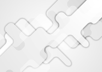Abstract grey tech paper geometric background