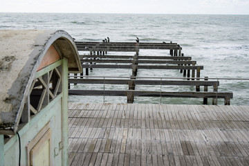 sea landscape in winter time