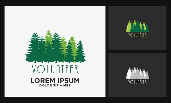 pine tree volunteer logo