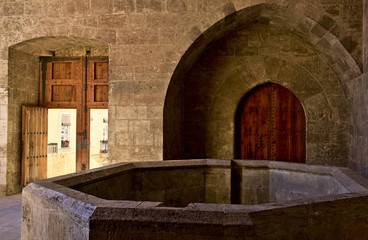 Interior of the tower of Quart in Valencia