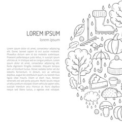 Vector cartoon hand drawn background