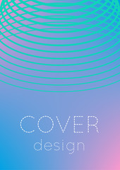 Abstract cover. Minimal trendy vector with halftone gradients. Geometric future template for flyer, poster, brochure and invitation. Minimalistic colorful cover. Abstract EPS 10 illustration.
