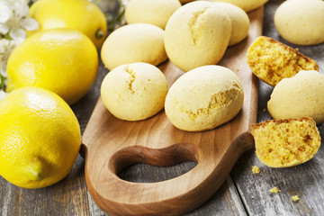 Homemade lemon cookies