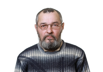 Obraz premium Real man on white