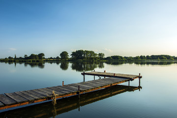 Wooden jetty on the water
