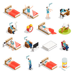Healthy Sleep And Disorders Icons