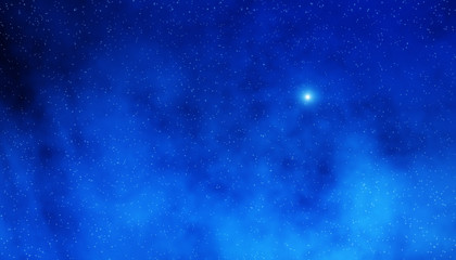 Obraz premium Stars and sun in another solar system.