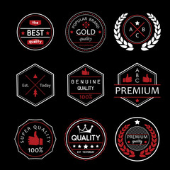quality retro badge logo design