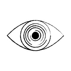 technology eye cyber security icon vector illustration