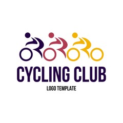 Bicycle logo template. Bike club logo