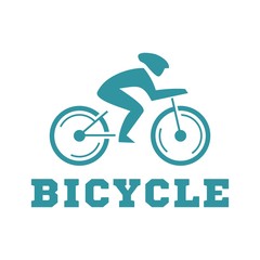 Bicycle logo template. Bike club logo