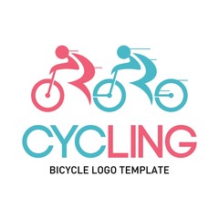 Bicycle logo template. Bike club logo