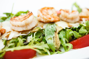 Salad with shrimps