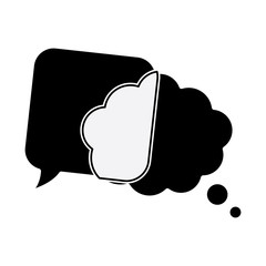 Speech bubbles chat design