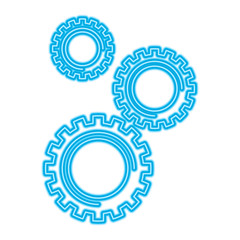 cogwheel gears mechanism technology settings vector illustration