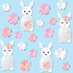 White origami paper