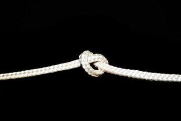 rope isolated on black background