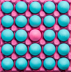 Be different creative visual art, pastel eggs