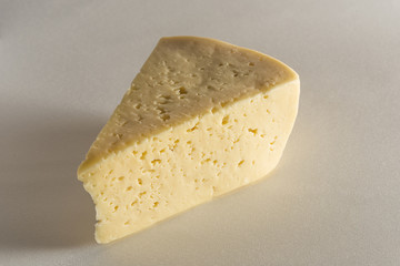 Cheese on a white background