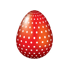 decorative easter egg ornament dotted vector illustration