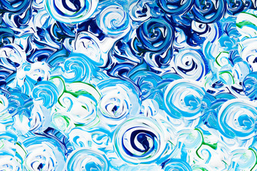 Abstract oil painting